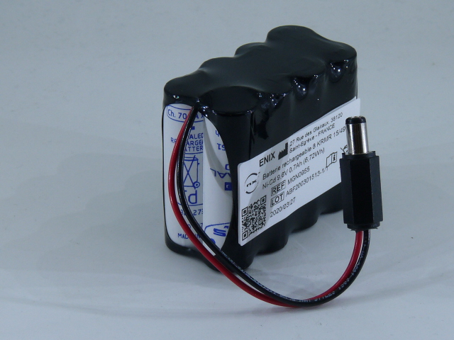 Pack(s) Batterie médicale rechargeable TAEMA OSIRIS 2 9.6V 700mAh Jack