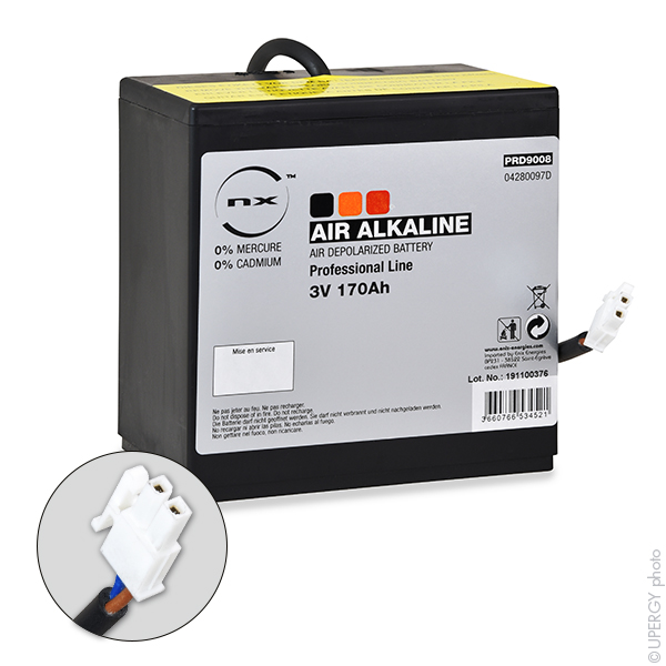 Pile(s) Pile depolarisation air alcaline 3V 180Ah Molex