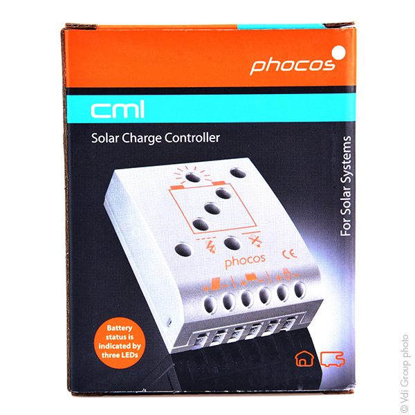 Unité(s) Régulateur Solaire PWM 12V/24V-20A Phocos CML20-USB