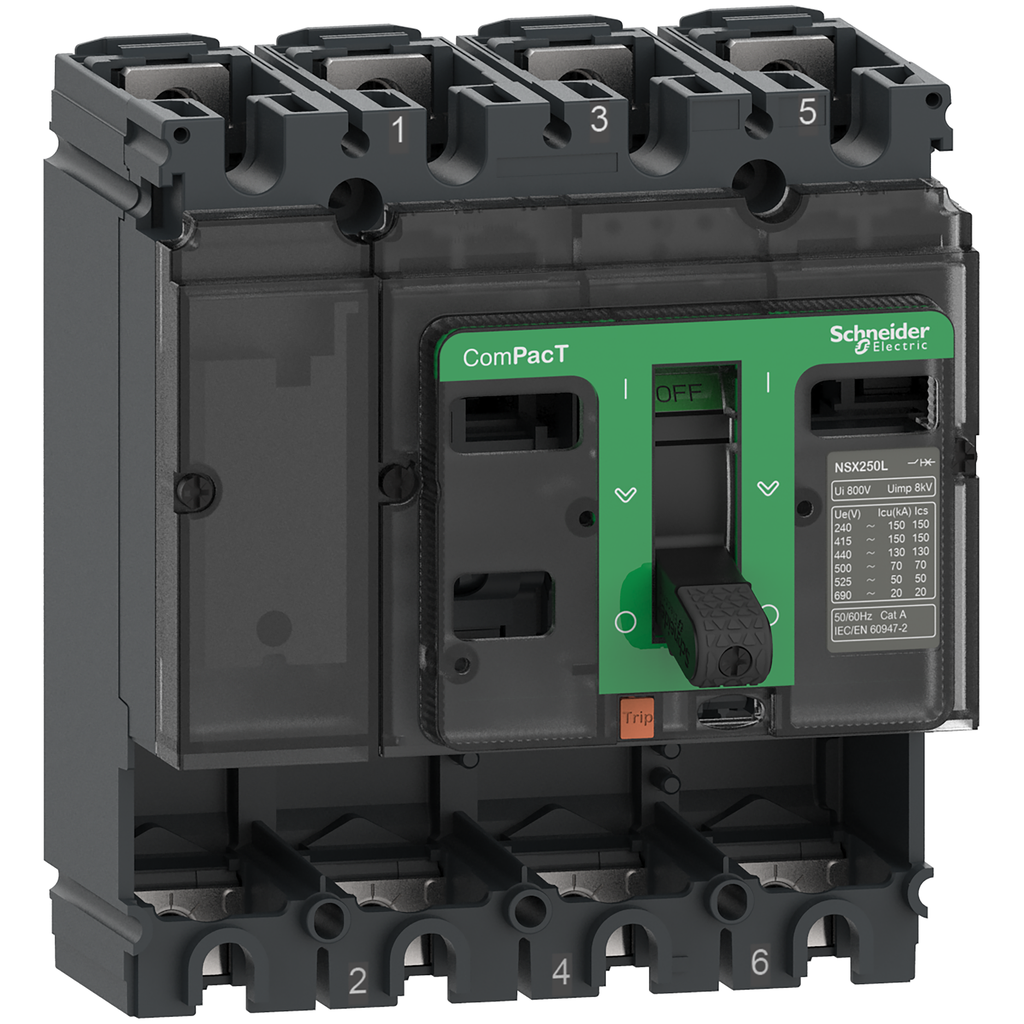 ComPacT NSX100B - Bloc de coupure sans déclencheur - 100A - 4P - 25kA - fixe