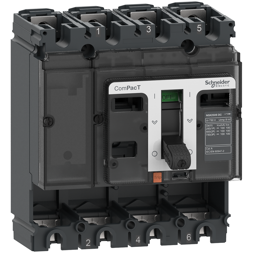 ComPacT NSX160S DC - Bloc de coupure CC sans déclencheur - 160A - 4P - 100kA