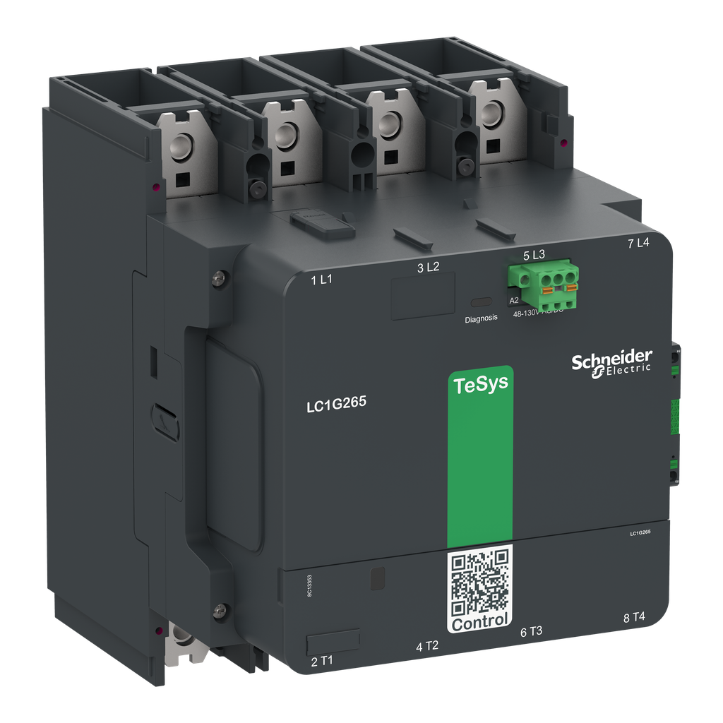 Contacteur TeSys LC1G 400A 440V 4P AC3 Standard 100-250V AC-DC bobine