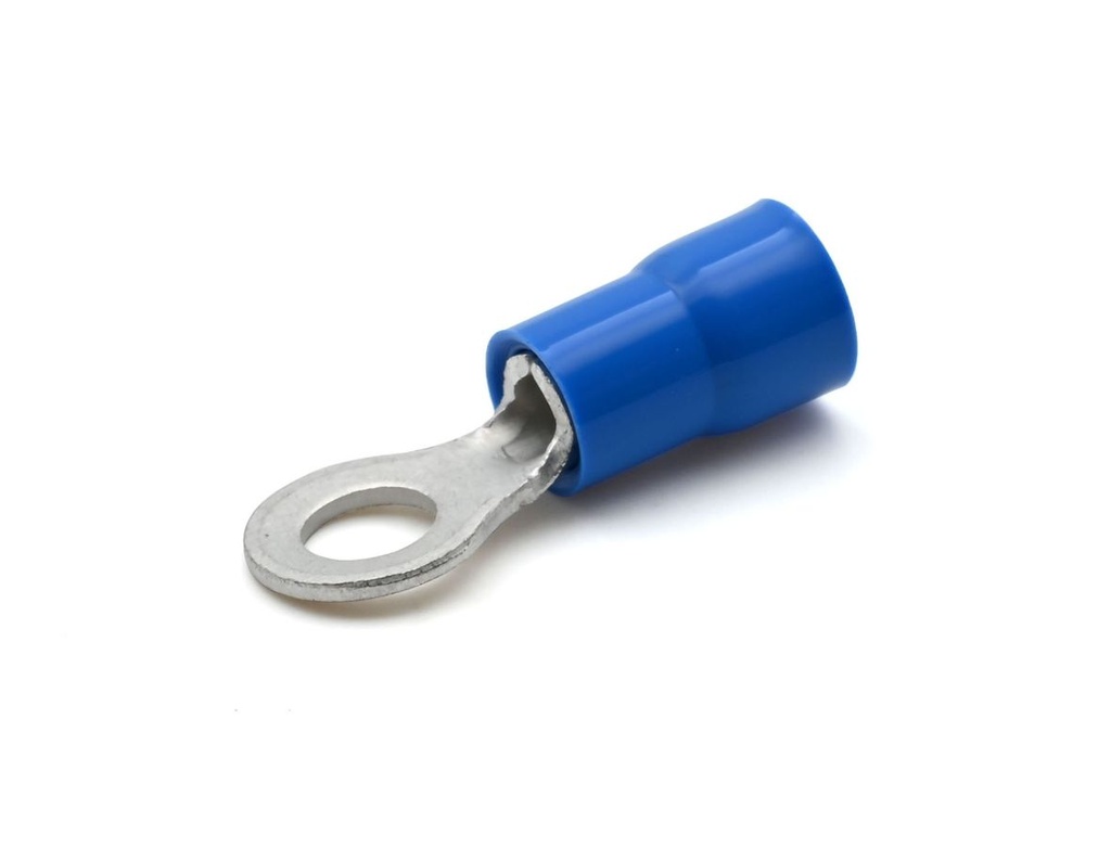 Cosse préisolée ronde bleue (1,5 à 2,5 mm²) - Diam. 5 mm
