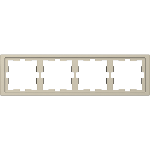 [SCHMTN4040-6533] D-Life - cadre de finition - blanc sable - 4 postes