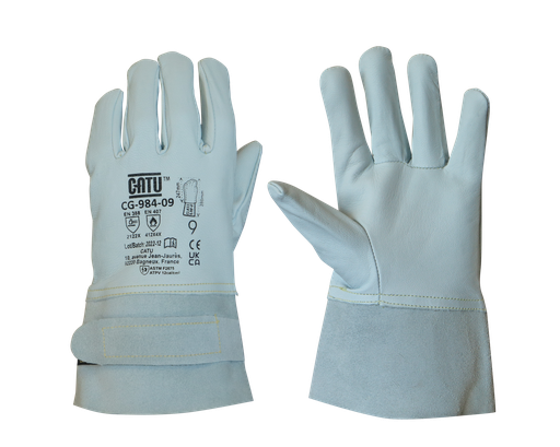 [CATCG-984-10] Surgants en cuir pour gants isolants courts, domaine BT taille 10