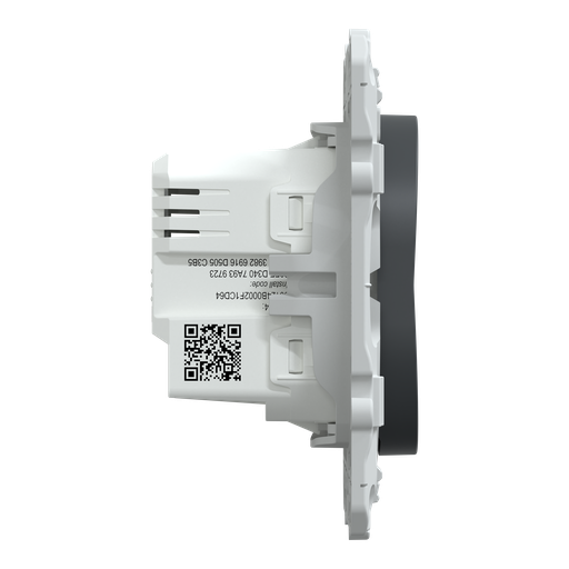 [SCHS340567W] Wiser Ovalis - interrupteur connecté volet-roulant - 4A - zigbee - Anthracite
