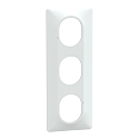 [SCHS320726] Ovalis - plaque de finition - 3 postes vertical - entraxe 71mm - blanc