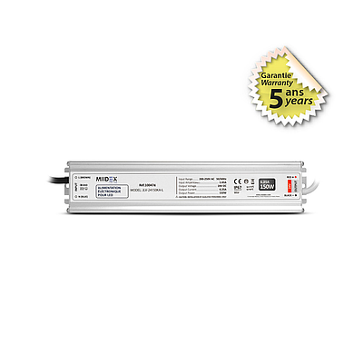 [MII100474] ALIM 24V DC LUMINEUX 150W IP67 5ANS