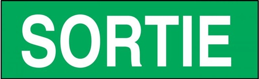 [LUM10407] Pictogramme pour boitier AA avec inscription "Sortie"