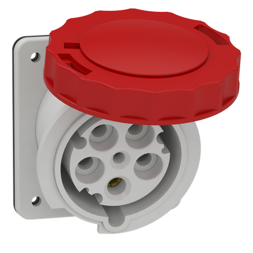 [SCH81283] Mureva - socle de prise industrielle - CEE 63A 5P 380V 6U - inclinée - IP67