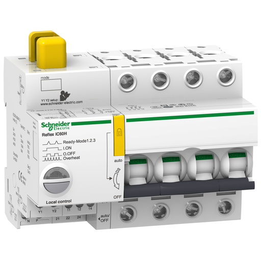 [SCHA9C65425] Acti9, Reflex iC60H disjonct. à commande intégrée interface Ti24 25A 4P courbe C