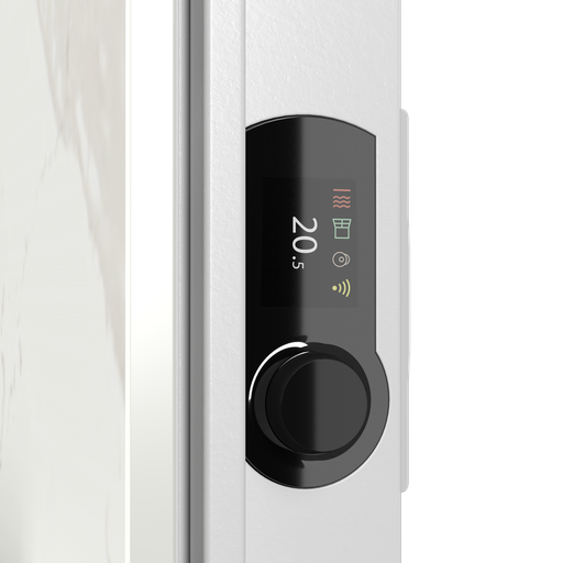 [APLK164713] Radiateur sèche-serviettes connecté KERAMOS HUG nativ 1000W Marbre blanc