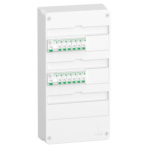 [SCHR9HPNFC15134P] Resi9 - Tableau standard logement type T3 T4 - 3 rangées - technologie XE