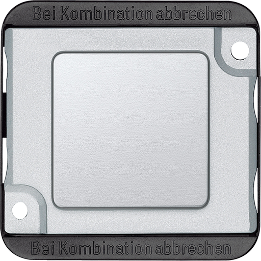[SCH392360] Antivandale - Plaque obturatrice - aluminium - avec enjoliveur