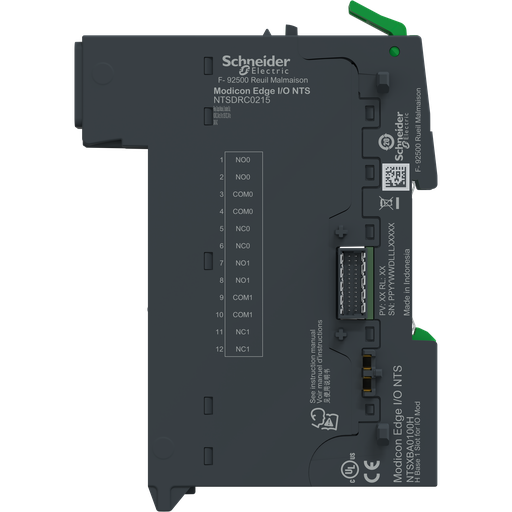 [SCHNTSDRC0215K] Edge I/O NTS Module+Base S. Relais 2 voies, NO/NC, 5 à 125Vdc, 24 à 240VAC, 2A