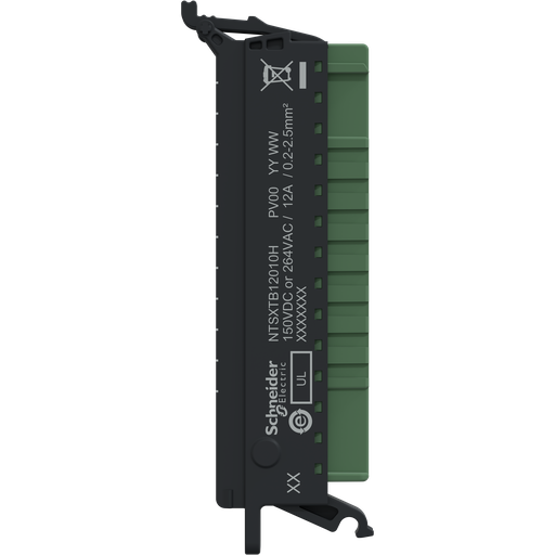 [SCHNTSXTB12010H] Edge I/O NTS Connecteur 12Pts à Vis 5mm AC Sans Capot - Durcie