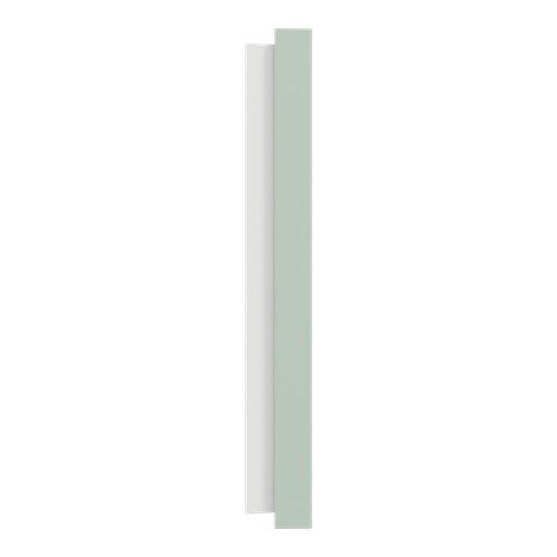 [SCHS903708] Odace - plaque de finition 4 postes - couleur Vert jade
