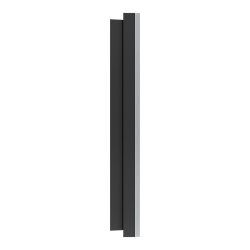 [SCHS915704] Odace Métal - plaque de finition 2 postes - effet Titane support noir