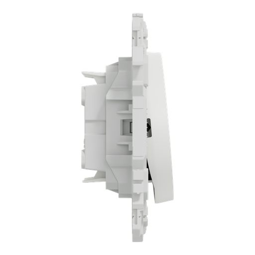 [SCHS920214] Odace - double va-et-vient ou poussoir - 10AX - blanc craie