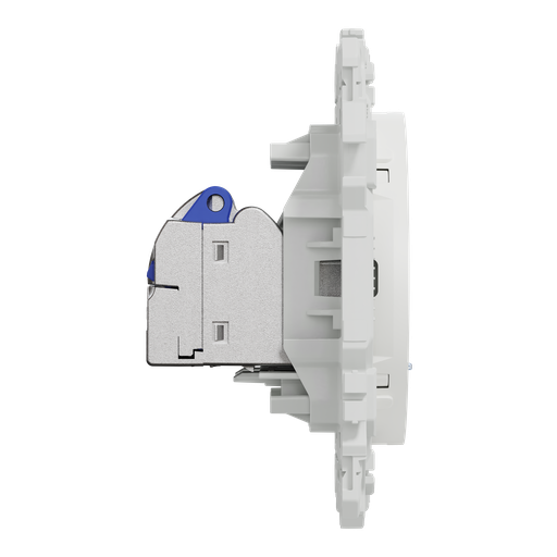 [SCHS920487] Odace - prise double RJ45 - Cat6A STP grade 3TV - blanc craie
