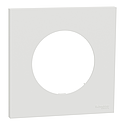 [SCHS920702] Odace - plaque de finition 1 poste - couleur Blanc craie