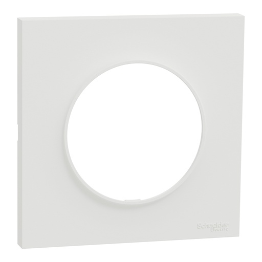 [SCHS929702] Odace Origine - plaque de finition 1 poste - couleur blanc