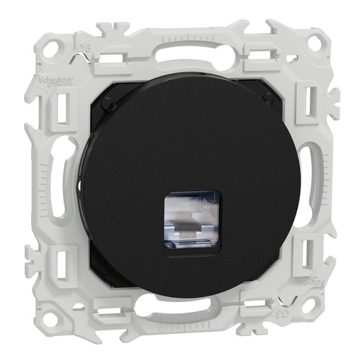 [SCHS940476] Odace - prise RJ45 - Cat6 STP grade 2TV min à grade 3TV - noir onyx