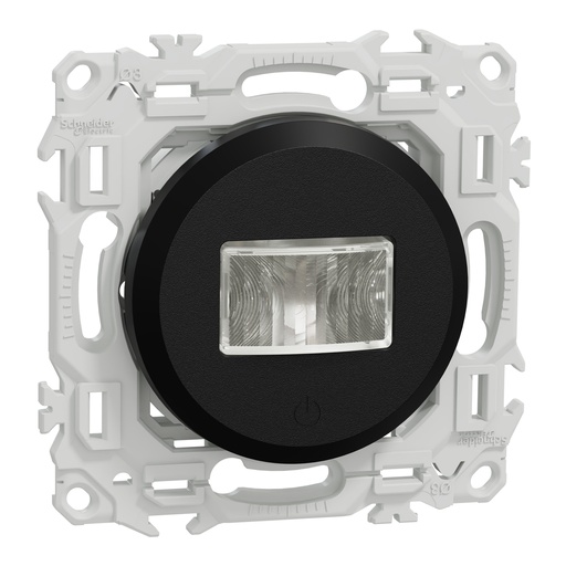 [SCHS940526] Odace - détecteur présence et mouvement - 3 fils avec neutre - noir onyx