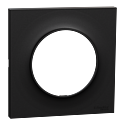 [SCHS949702] Odace Origine - plaque de finition 1 poste - couleur noir