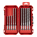[MIL4932500062] FORETS SDS PLUS MX4 4 TAILLANTS SET DE 10 FORÊTS SDS+ 4 TAILLANTS MX4