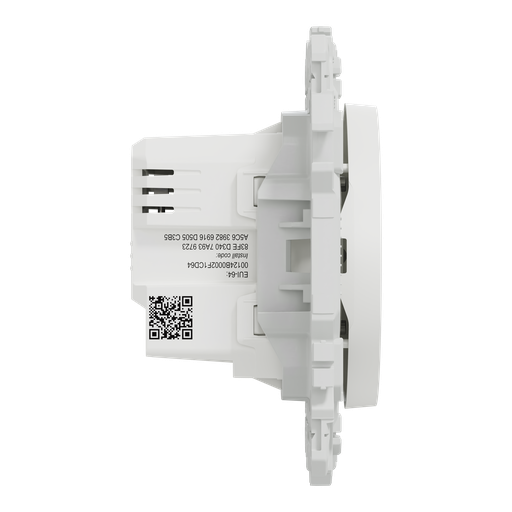 [SCHS920522] Wiser Odace - variateur poussoir connecté 2 ou 3 fils zigbee - blanc craie