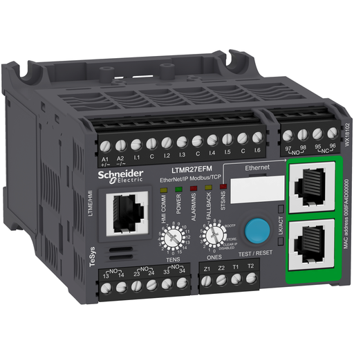 [SCHLTMR27EFM] TeSys T contrôleur moteur LTM R, Ethernet, 100 à 240 V CA, 1,35…27 A