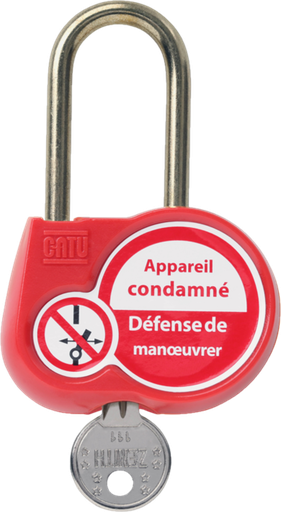 [CATAL-230-2222] cadenas de condamnation 50mm clé identique 2222