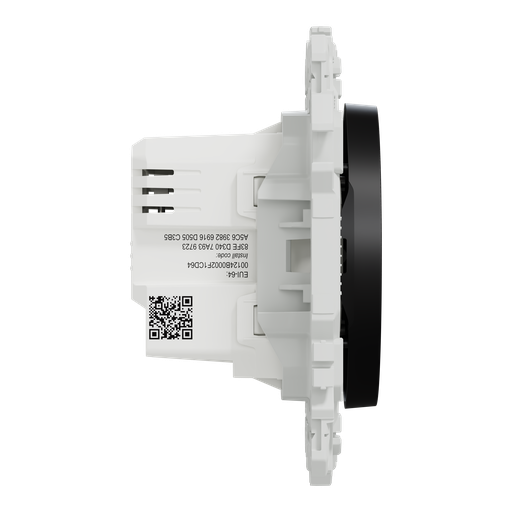 [SCHS940522] Wiser Odace - variateur poussoir connecté 2 ou 3 fils zigbee - noir onyx