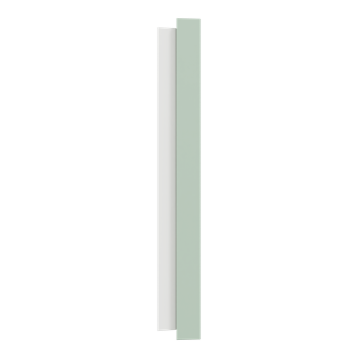 [SCHS903704] Odace - plaque de finition 2 postes - couleur Vert jade