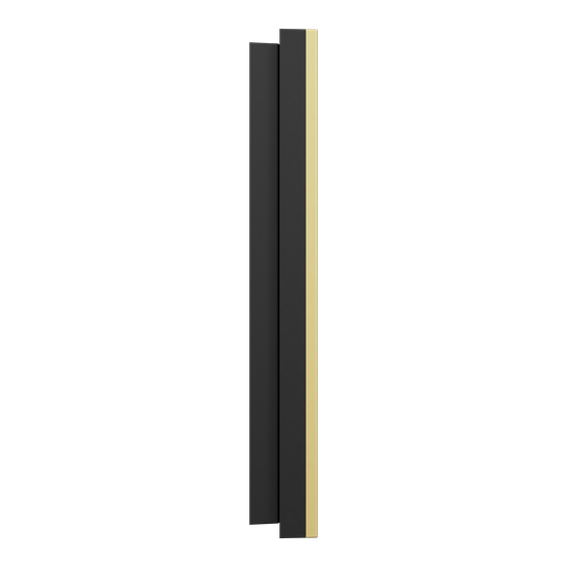 [SCHS916702] Odace Métal - plaque de finition 1 poste - effet Laiton support noir