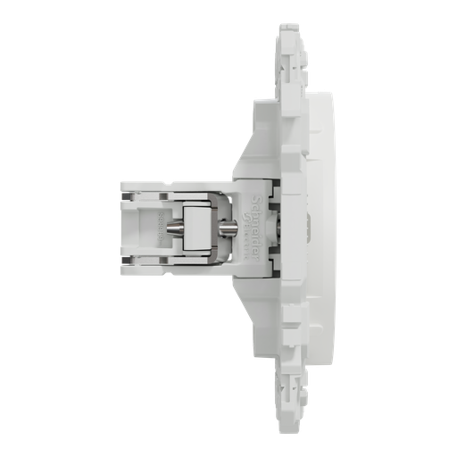 [SCHS925666] Odace - obturateur griffes montées - pré-perçage pour sortie câble - blanc craie