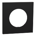 [SCHS940702] Odace - plaque de finition 1 poste - couleur Noir onyx