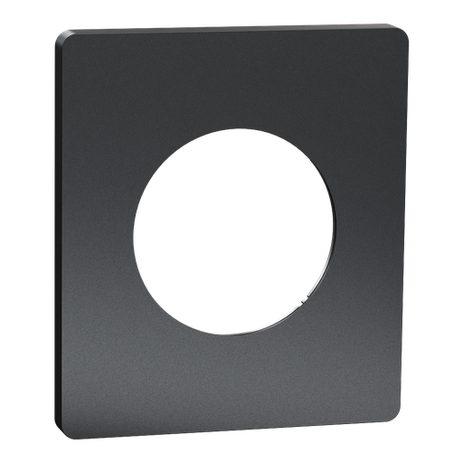 [SCHS952802] Odace Architecte - plaque de finition 1 poste - effet Perle Noire