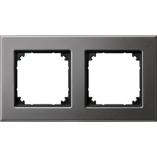 [SCH475214] System M - M Elegance - Plaque de finition - 2 postes - graphite