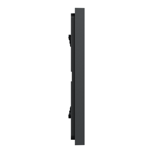 [SCHNU600654] Unica Déco Essentielle - Plaque de finition - Anthracite - 3 postes horiz vert
