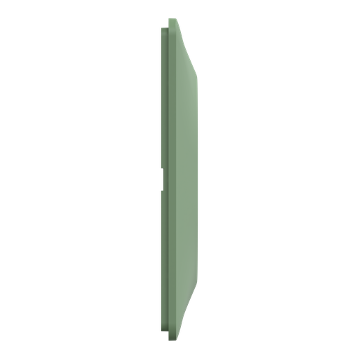 [SCHS320702B] Ovalis - plaque de finition - 1 poste - vert forêt
