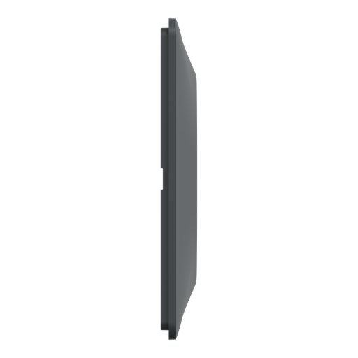 [SCHS340706E] Ovalis - plaque de finition - 3 postes horizontal - 71mm - anthracite - laiton