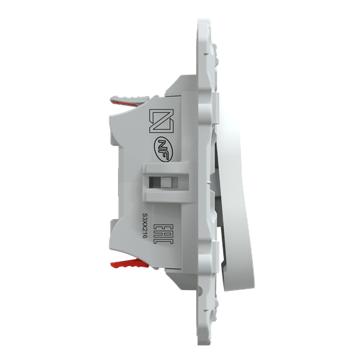 [SCHS320216] Ovalis - double poussoir fermeture - 10AX - Blanc
