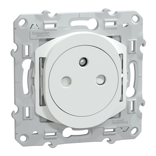 [SCHS320052] Ovalis - prise de courant 2P+T 16A affleurante - bornes automatiques - Blanc