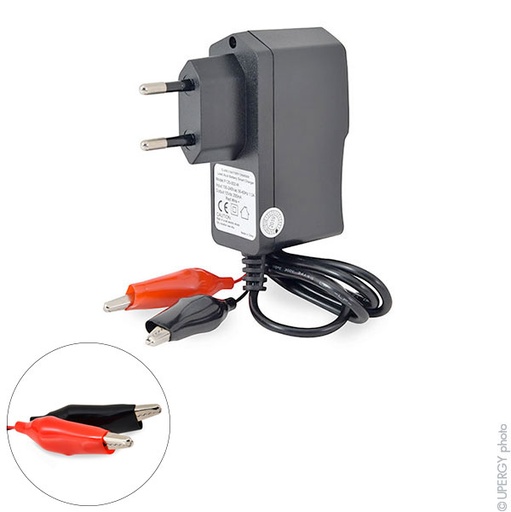 [ENICEP9015] Unité(s) Chargeur plomb NX 12V/0.2A 110-230V - pinces crocodiles (Intelligent)