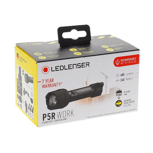 [ENIETX4899] Unité(s) Lampe torche LEDLENSER P5R WORK 480 lumens rechargeable