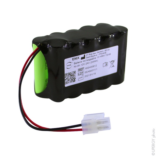 [ENIMGH00912] Pack(s) Batterie médicale rechargeable Cardioline 200S 12V 2Ah Molex