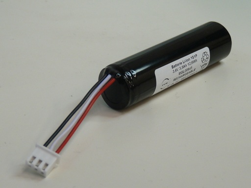 [ENIMGL00645] Pack(s) Batterie Li-Ion 1x 18650 1S1P ST1 3.6V 3.5Ah JST