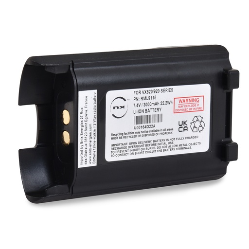 [ENIRML9115] Unité(s) Batterie talkie walkie Vertex 7.4V 3000mAh